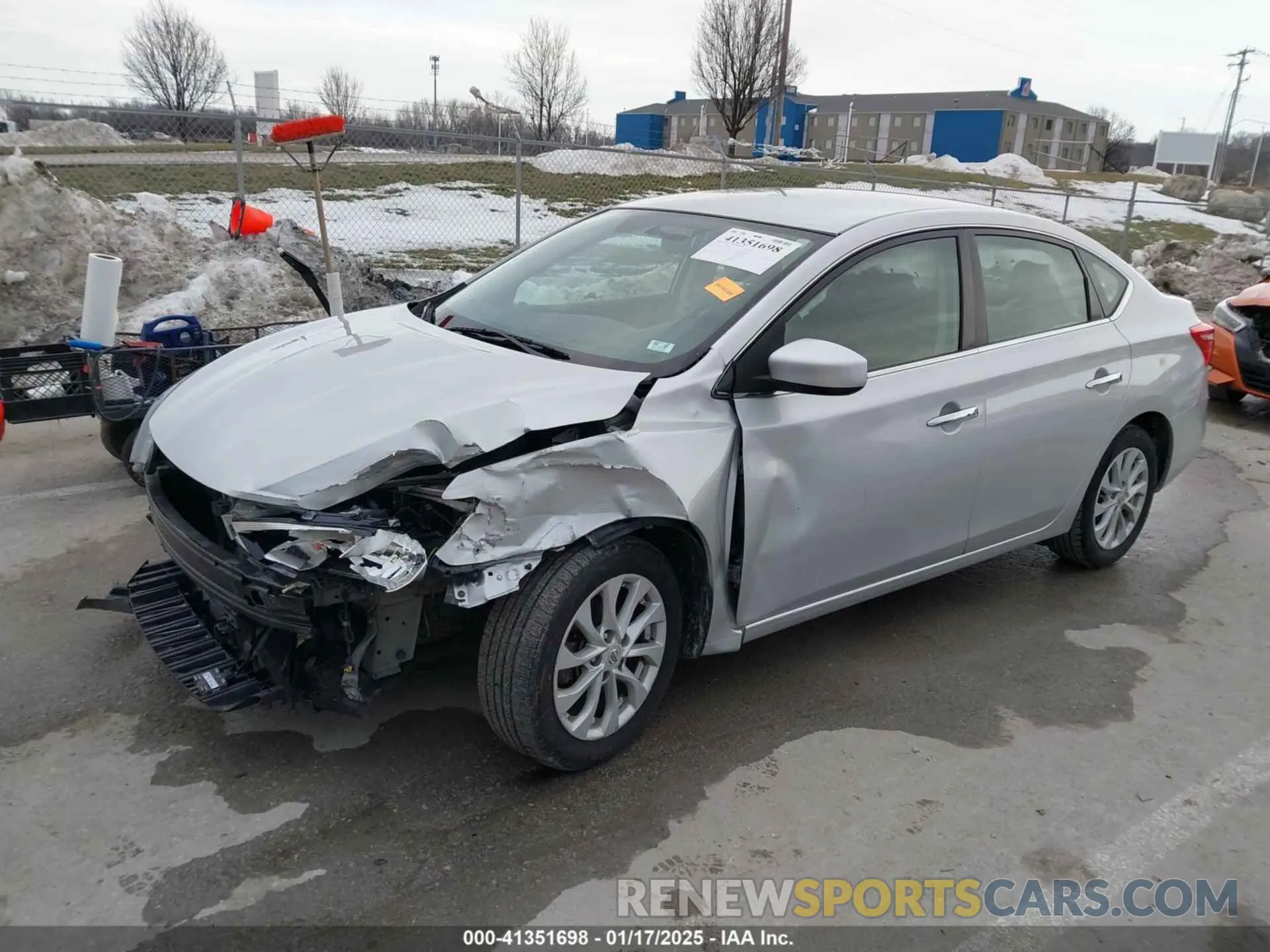 2 Photograph of a damaged car 3N1AB7AP0KY417875 NISSAN SENTRA 2019