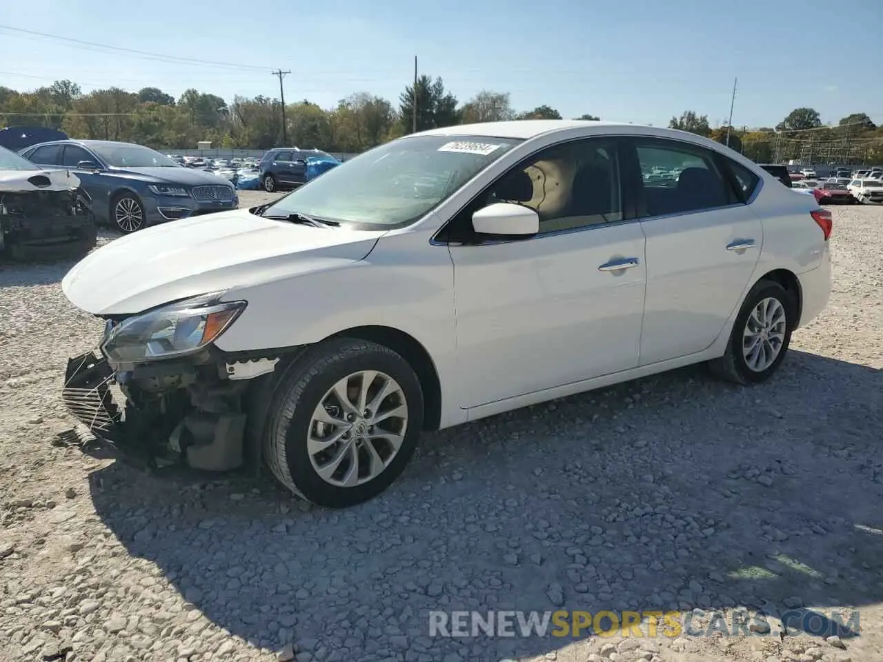 1 Photograph of a damaged car 3N1AB7AP0KY425801 NISSAN SENTRA 2019