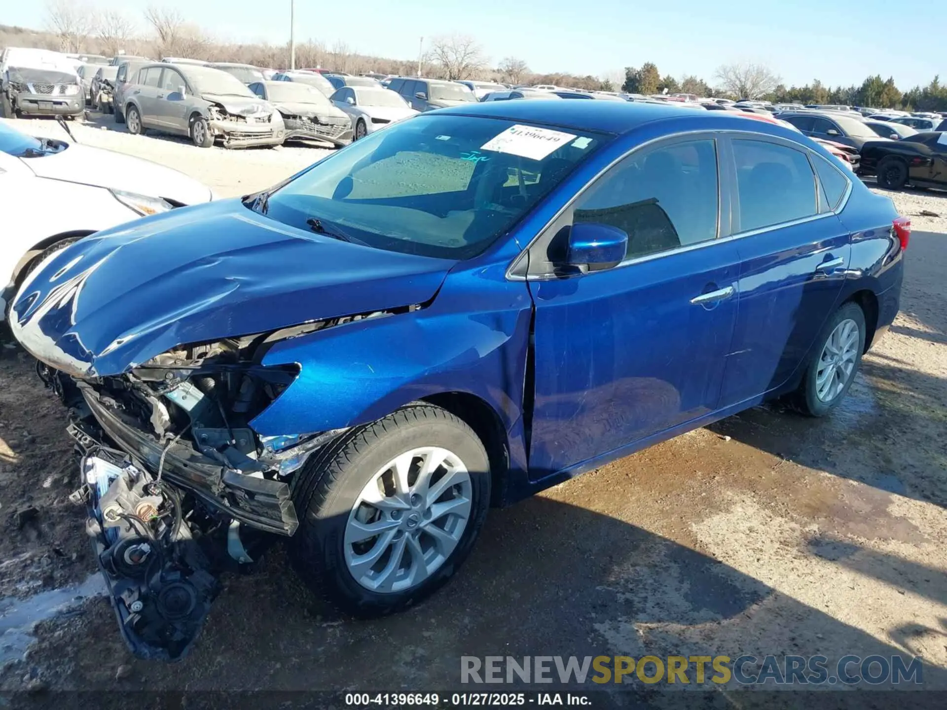 2 Photograph of a damaged car 3N1AB7AP0KY444980 NISSAN SENTRA 2019
