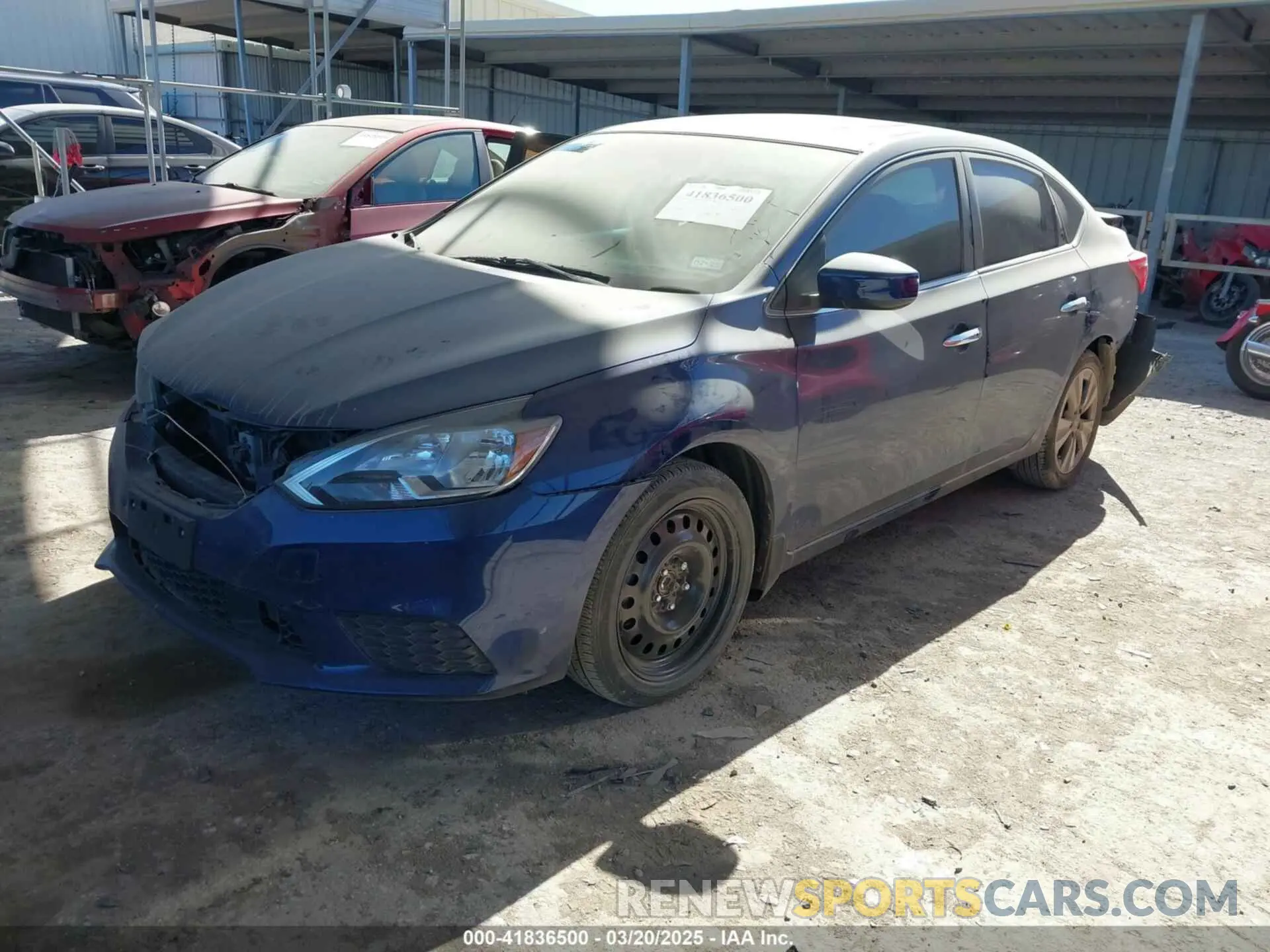 2 Фотография поврежденного автомобиля 3N1AB7AP0KY447541 NISSAN SENTRA 2019