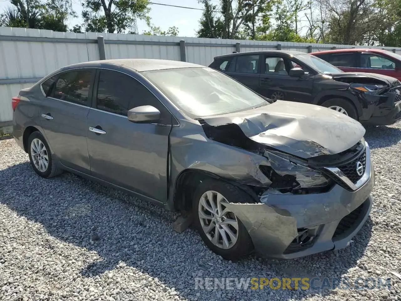 4 Photograph of a damaged car 3N1AB7AP1KL621484 NISSAN SENTRA 2019