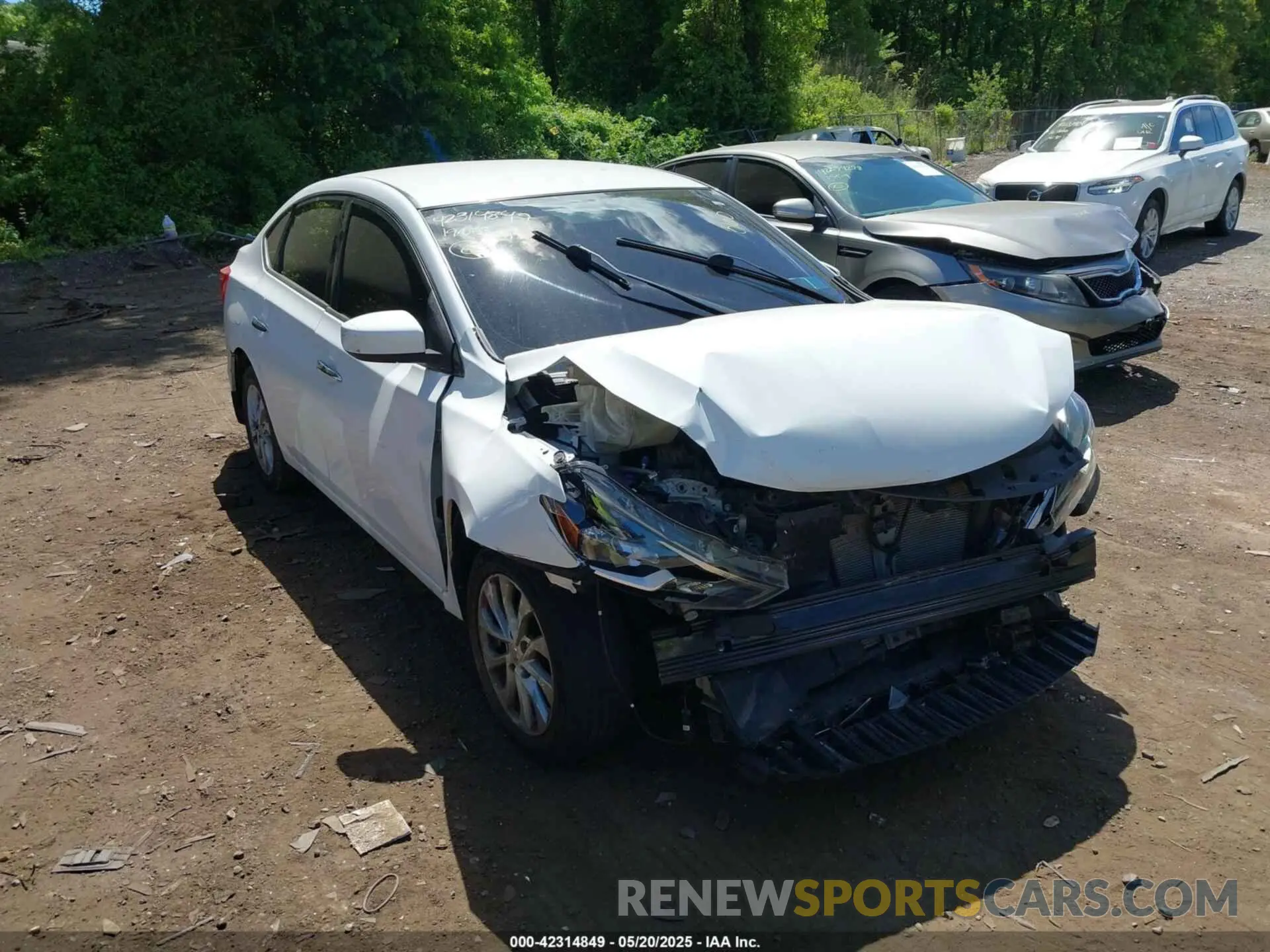 1 Photograph of a damaged car 3N1AB7AP1KY214607 NISSAN SENTRA 2019
