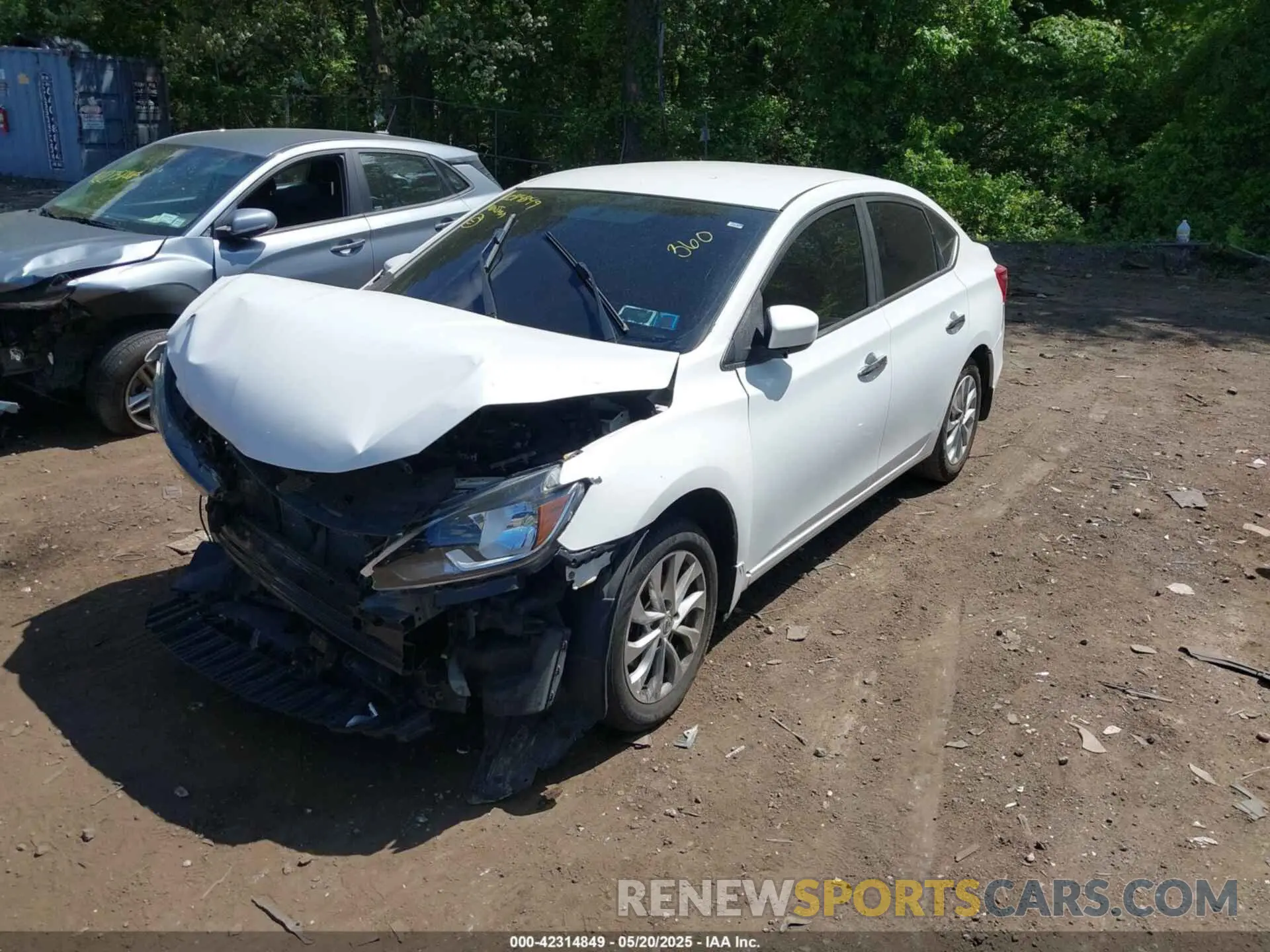 2 Photograph of a damaged car 3N1AB7AP1KY214607 NISSAN SENTRA 2019