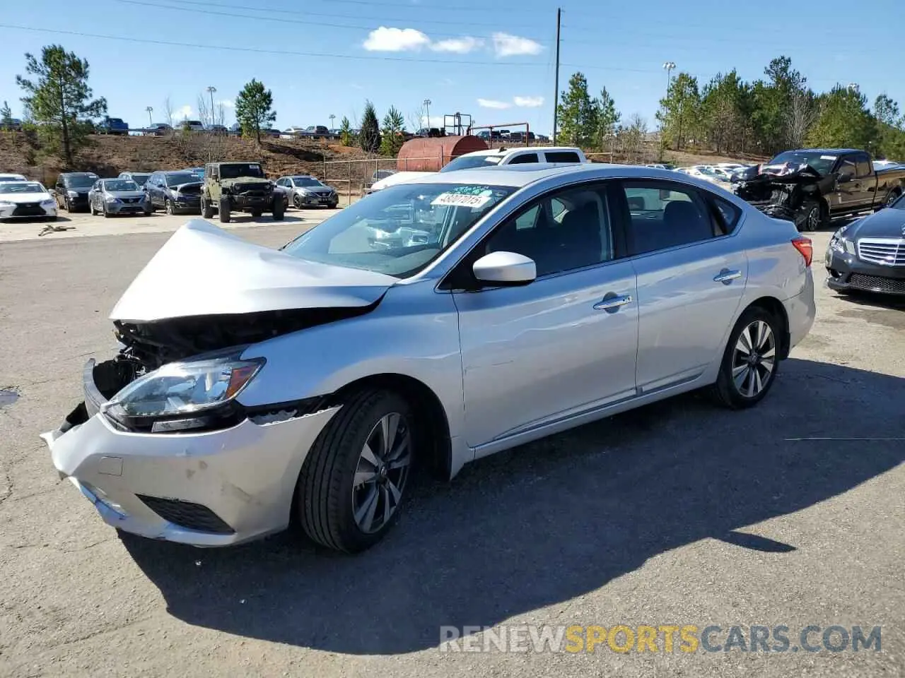 1 Photograph of a damaged car 3N1AB7AP1KY235201 NISSAN SENTRA 2019