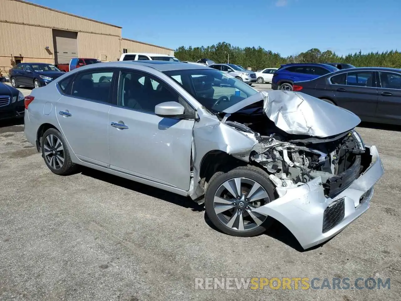 4 Photograph of a damaged car 3N1AB7AP1KY235201 NISSAN SENTRA 2019