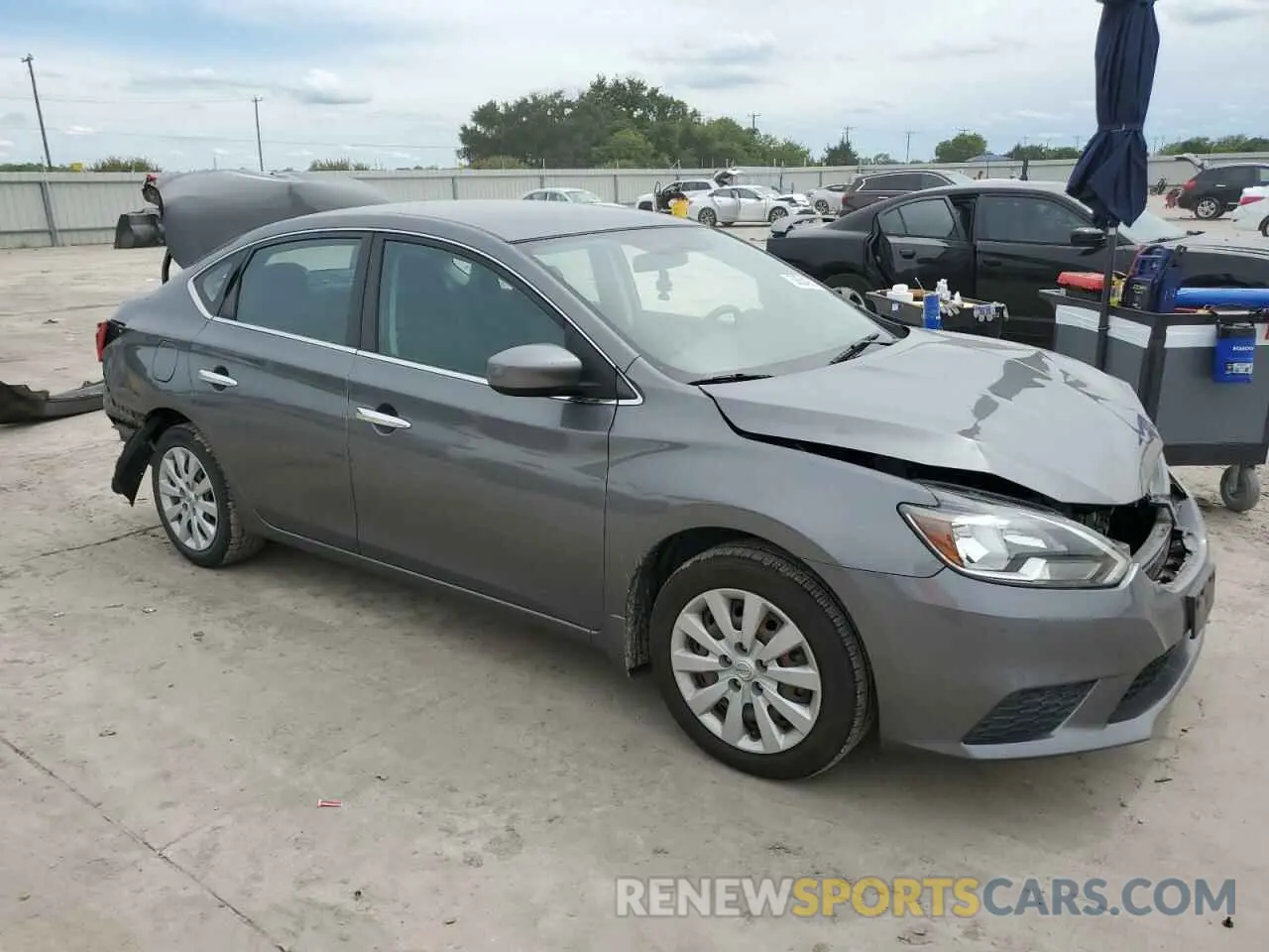 4 Photograph of a damaged car 3N1AB7AP1KY251799 NISSAN SENTRA 2019