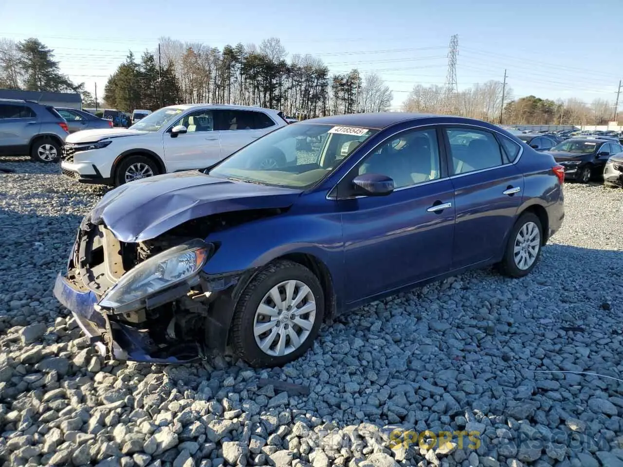 1 Photograph of a damaged car 3N1AB7AP1KY326727 NISSAN SENTRA 2019