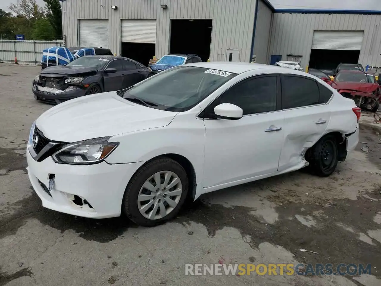 1 Photograph of a damaged car 3N1AB7AP1KY382179 NISSAN SENTRA 2019