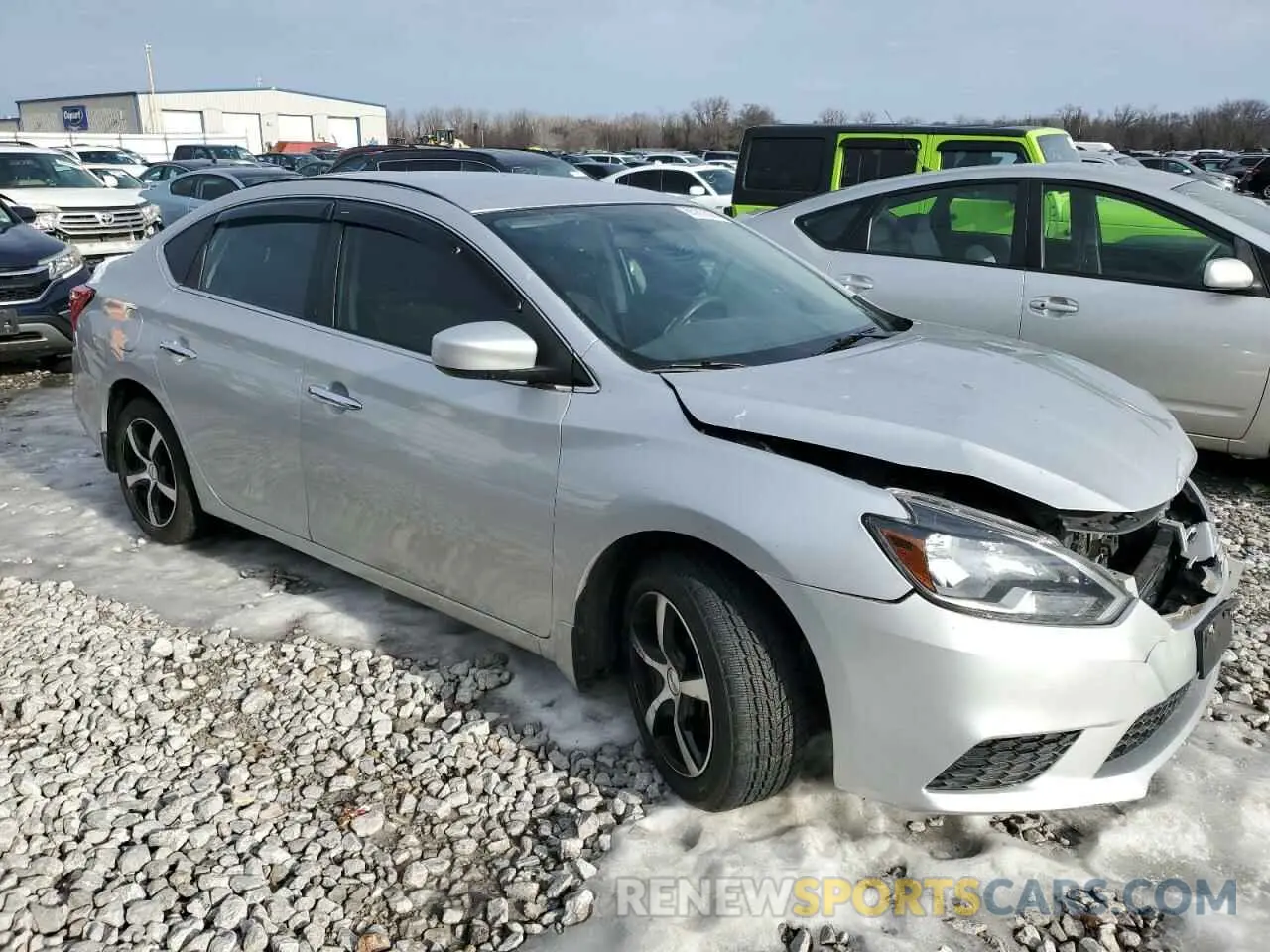 4 Photograph of a damaged car 3N1AB7AP2KY212140 NISSAN SENTRA 2019