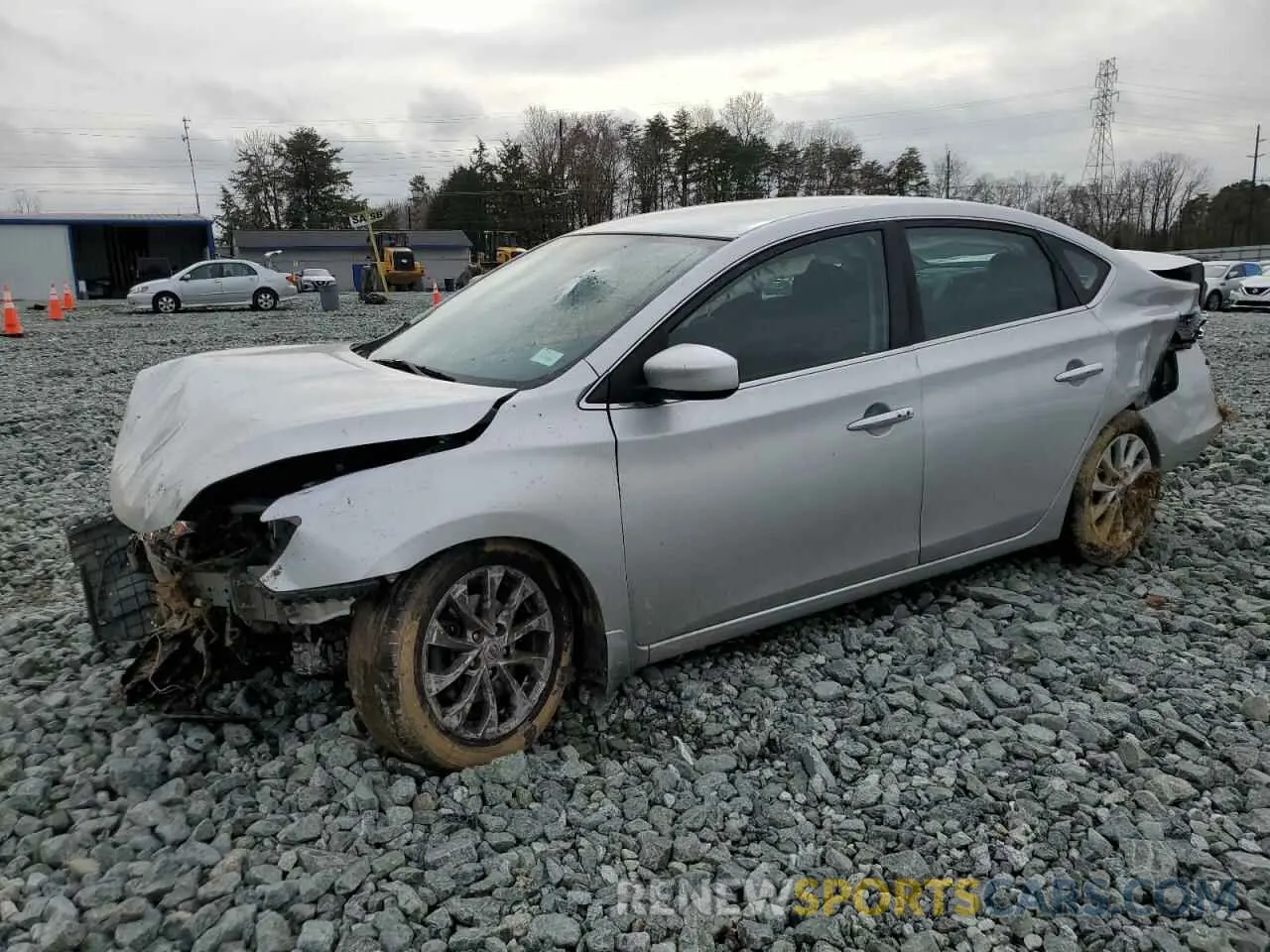 1 Photograph of a damaged car 3N1AB7AP2KY331712 NISSAN SENTRA 2019