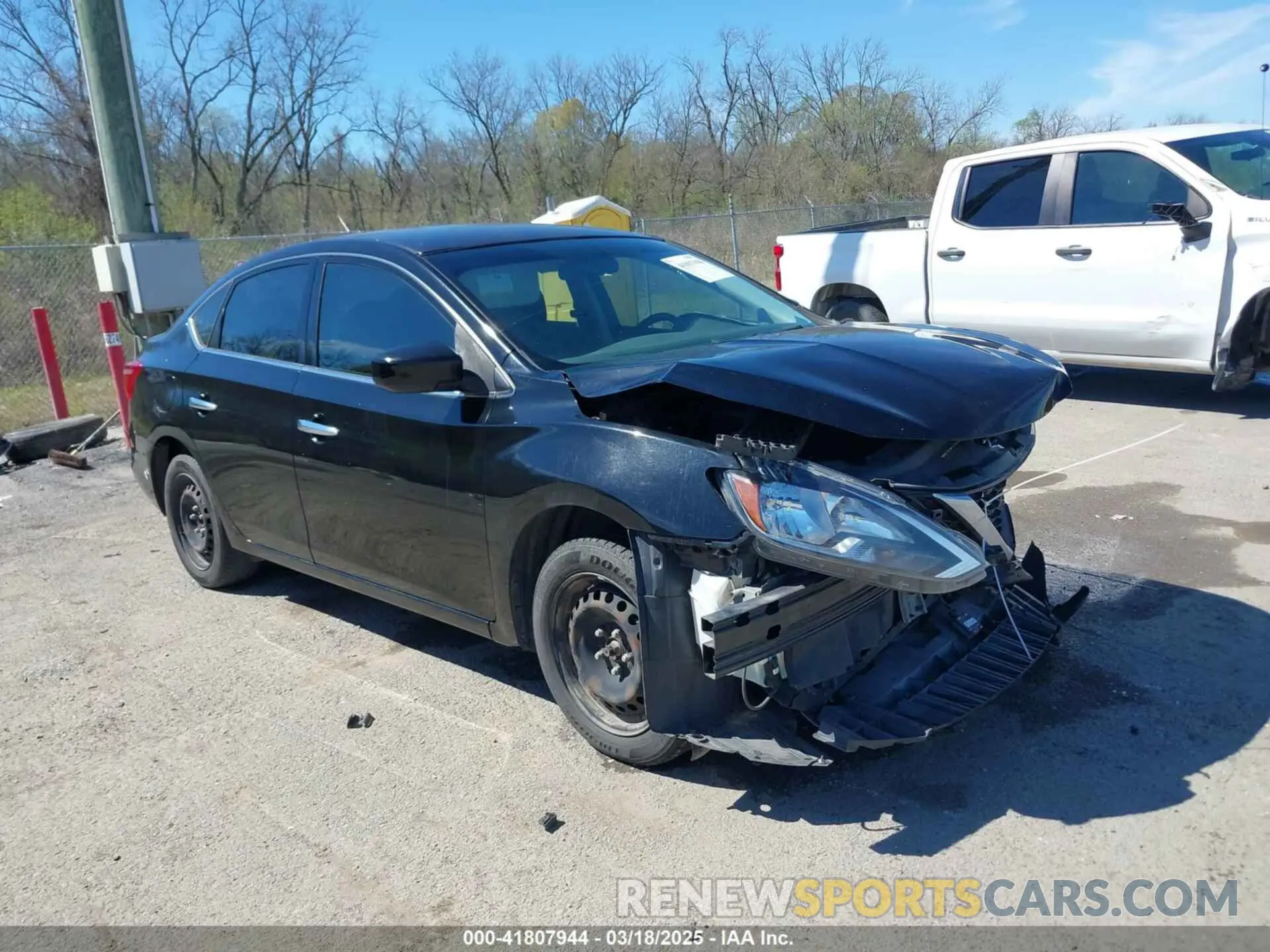 1 Photograph of a damaged car 3N1AB7AP2KY345206 NISSAN SENTRA 2019