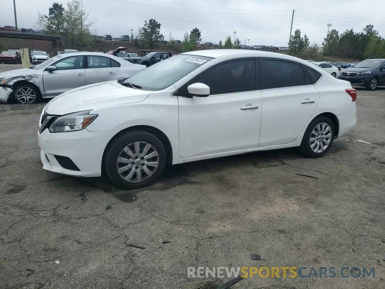 1 Photograph of a damaged car 3N1AB7AP2KY348915 NISSAN SENTRA 2019