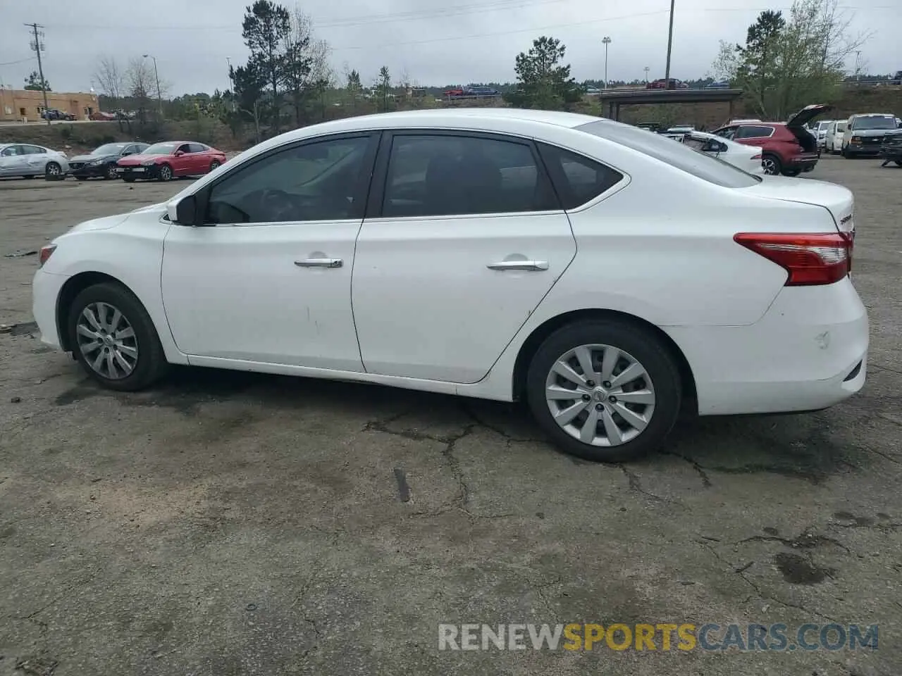 2 Photograph of a damaged car 3N1AB7AP2KY348915 NISSAN SENTRA 2019