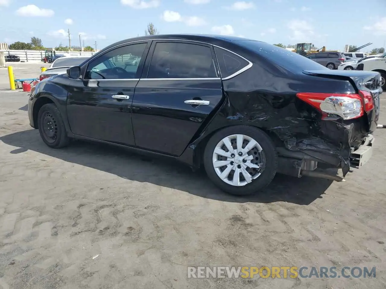 2 Photograph of a damaged car 3N1AB7AP2KY355864 NISSAN SENTRA 2019