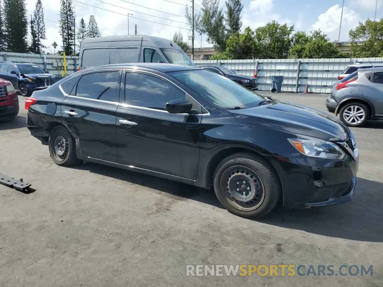 4 Photograph of a damaged car 3N1AB7AP2KY355864 NISSAN SENTRA 2019