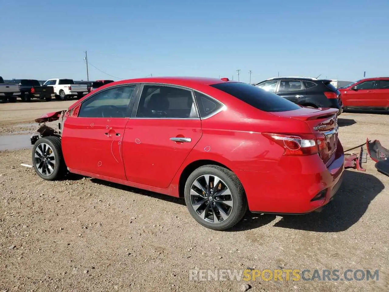 2 Photograph of a damaged car 3N1AB7AP2KY355900 NISSAN SENTRA 2019