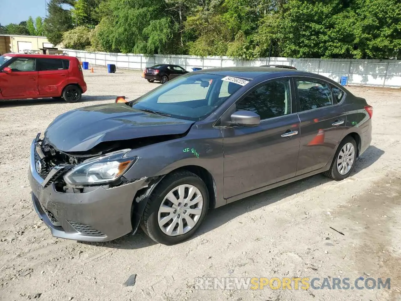 1 Photograph of a damaged car 3N1AB7AP2KY371269 NISSAN SENTRA 2019