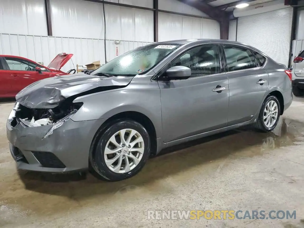 1 Photograph of a damaged car 3N1AB7AP2KY384362 NISSAN SENTRA 2019