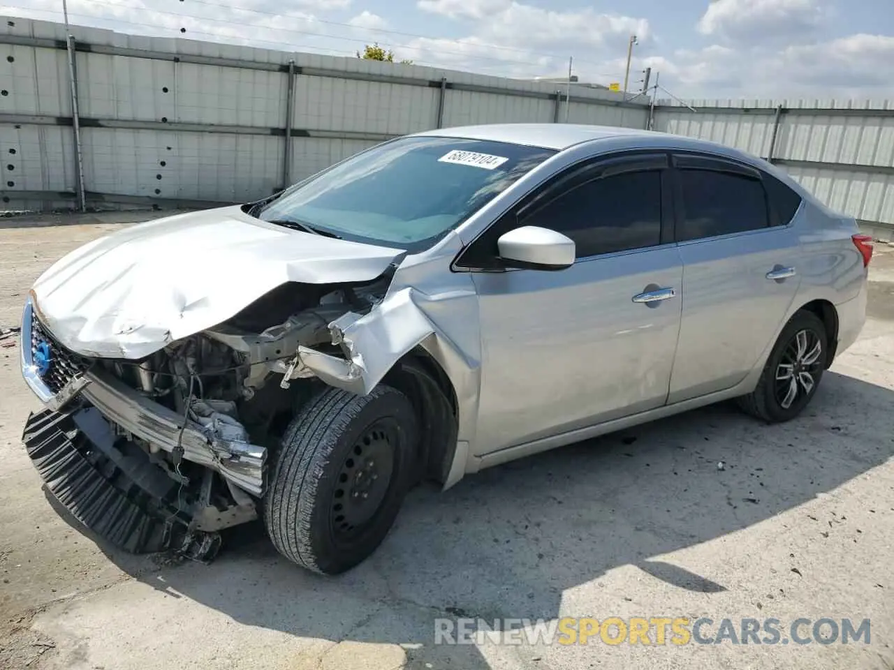 1 Photograph of a damaged car 3N1AB7AP2KY408403 NISSAN SENTRA 2019