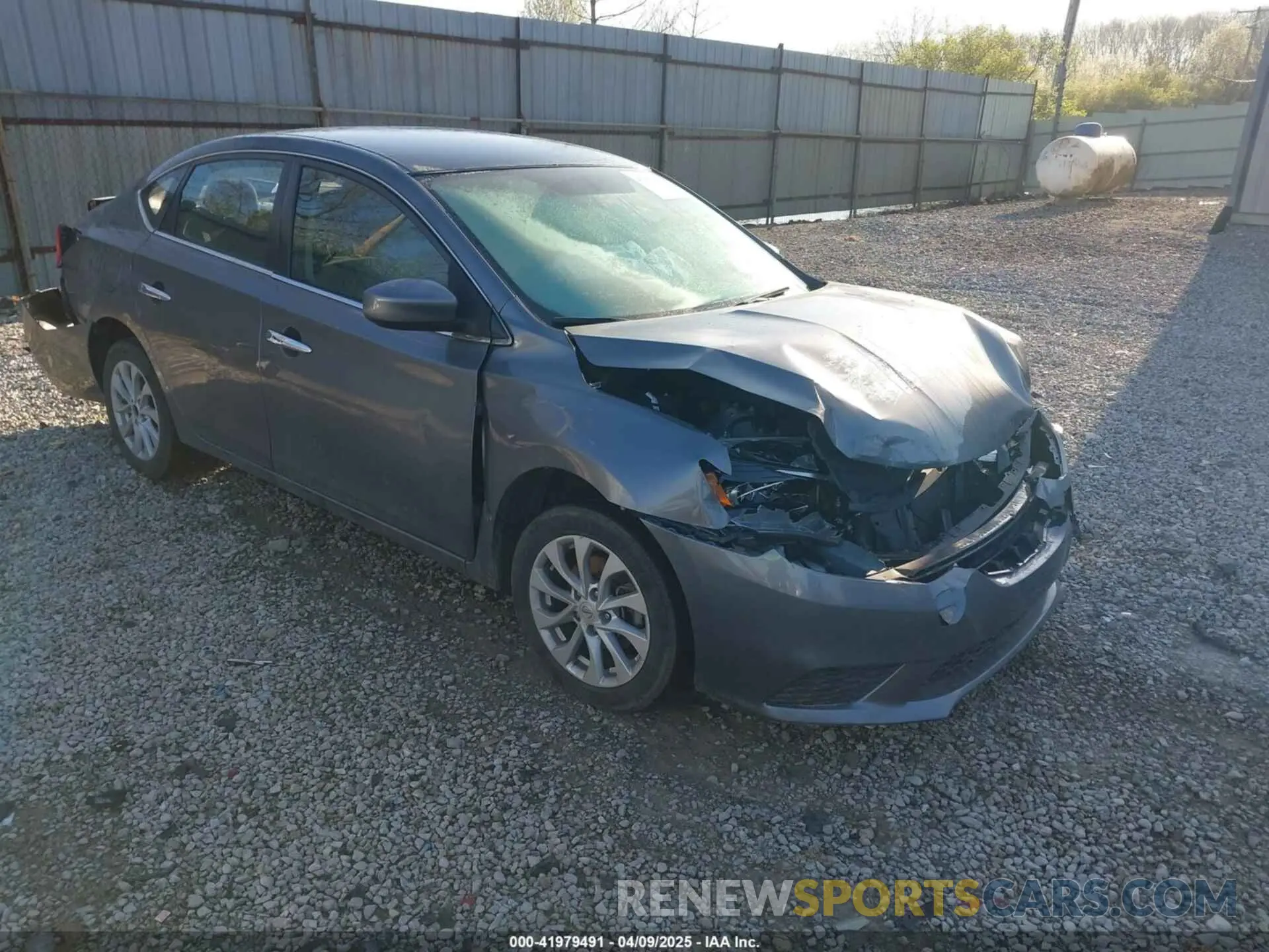 1 Photograph of a damaged car 3N1AB7AP2KY414394 NISSAN SENTRA 2019