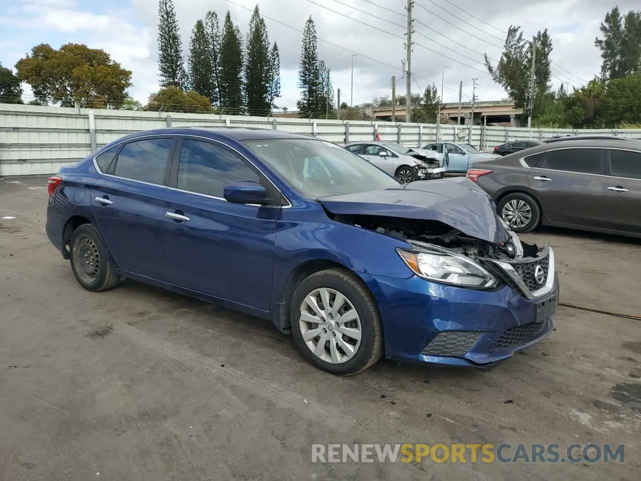 4 Photograph of a damaged car 3N1AB7AP2KY427985 NISSAN SENTRA 2019