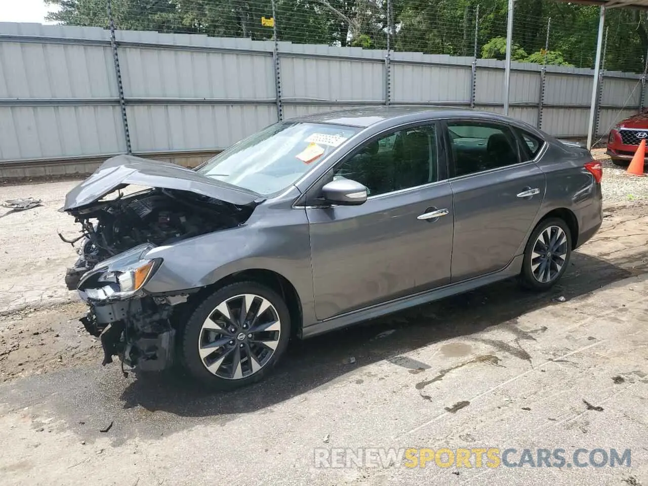 1 Photograph of a damaged car 3N1AB7AP2KY456239 NISSAN SENTRA 2019