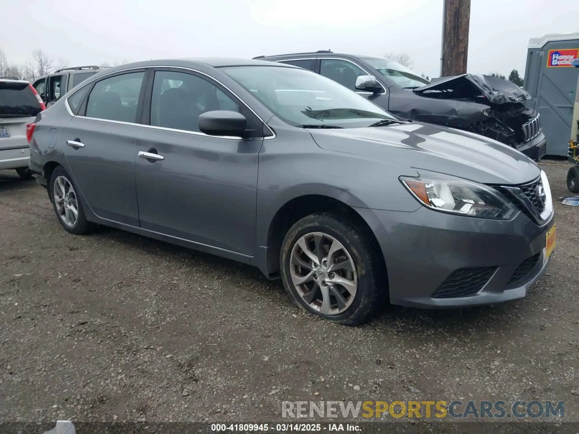 1 Photograph of a damaged car 3N1AB7AP3KL607683 NISSAN SENTRA 2019