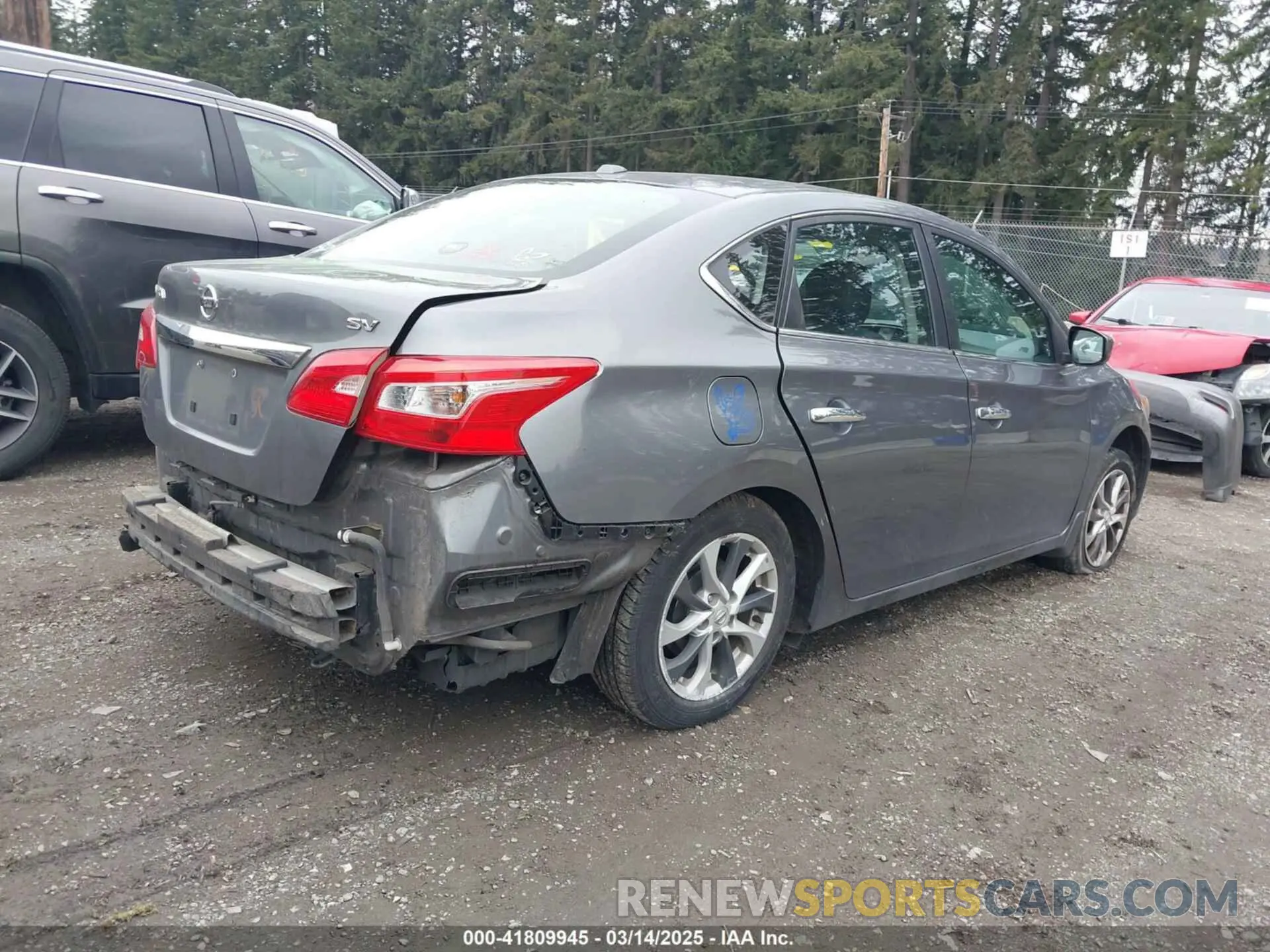4 Photograph of a damaged car 3N1AB7AP3KL607683 NISSAN SENTRA 2019