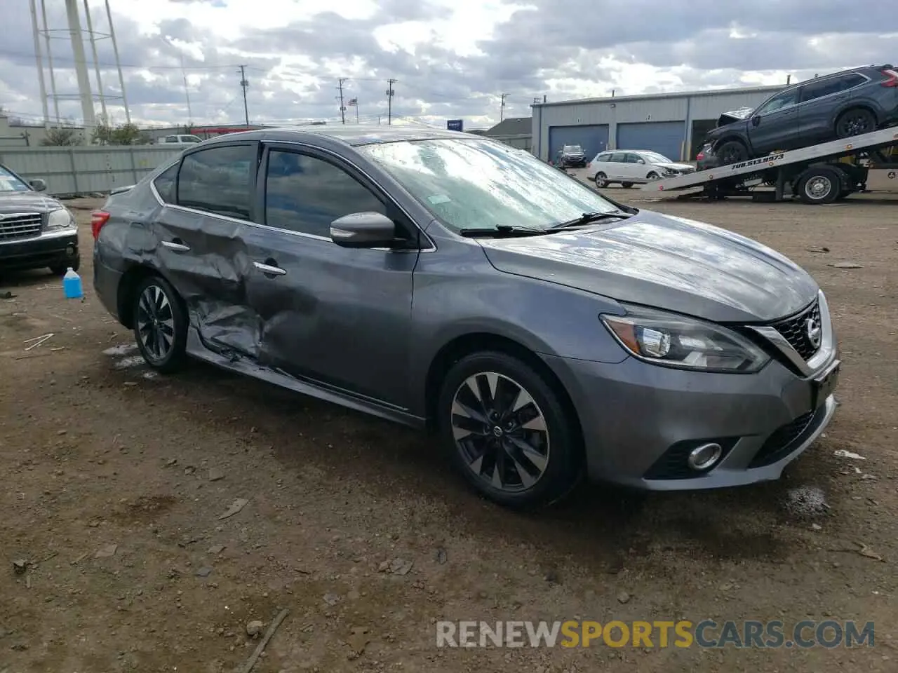 4 Photograph of a damaged car 3N1AB7AP3KY223941 NISSAN SENTRA 2019
