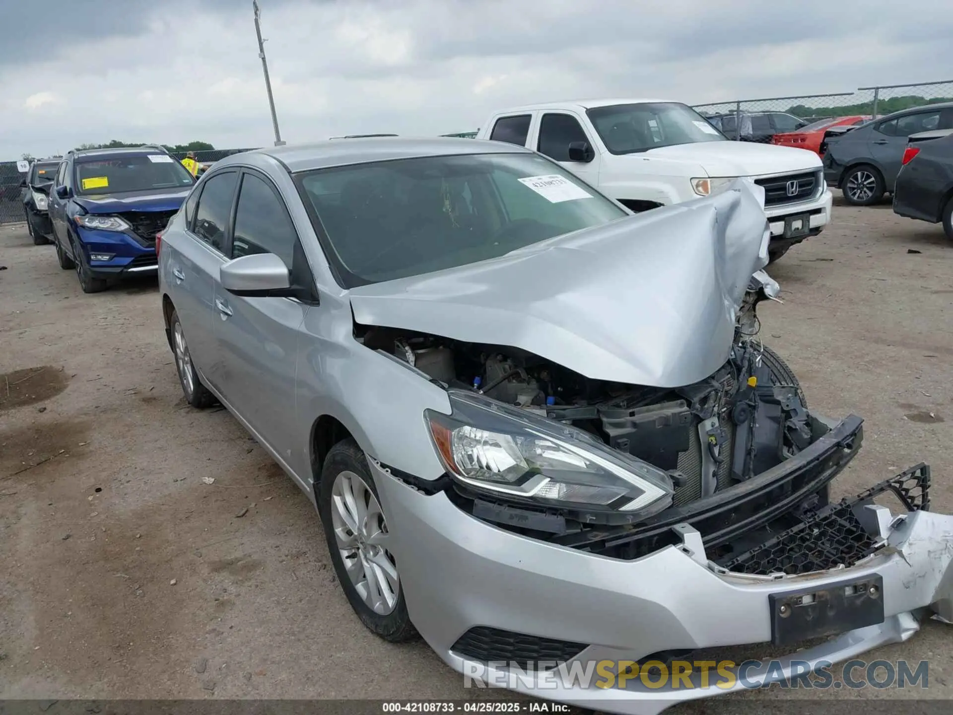 1 Photograph of a damaged car 3N1AB7AP3KY297828 NISSAN SENTRA 2019