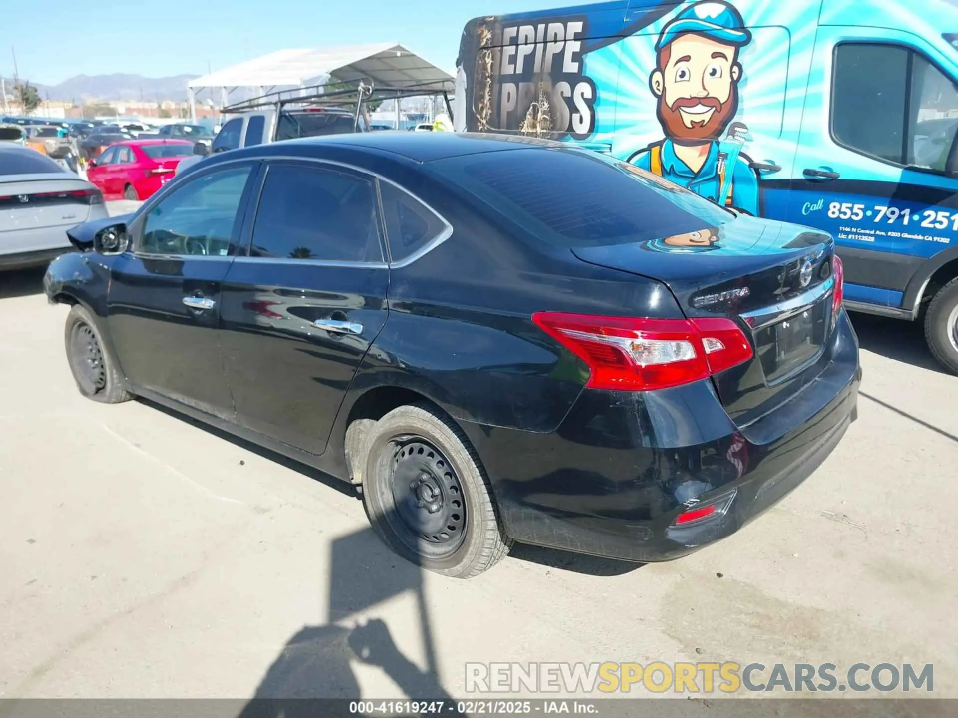 3 Фотография поврежденного автомобиля 3N1AB7AP3KY301246 NISSAN SENTRA 2019