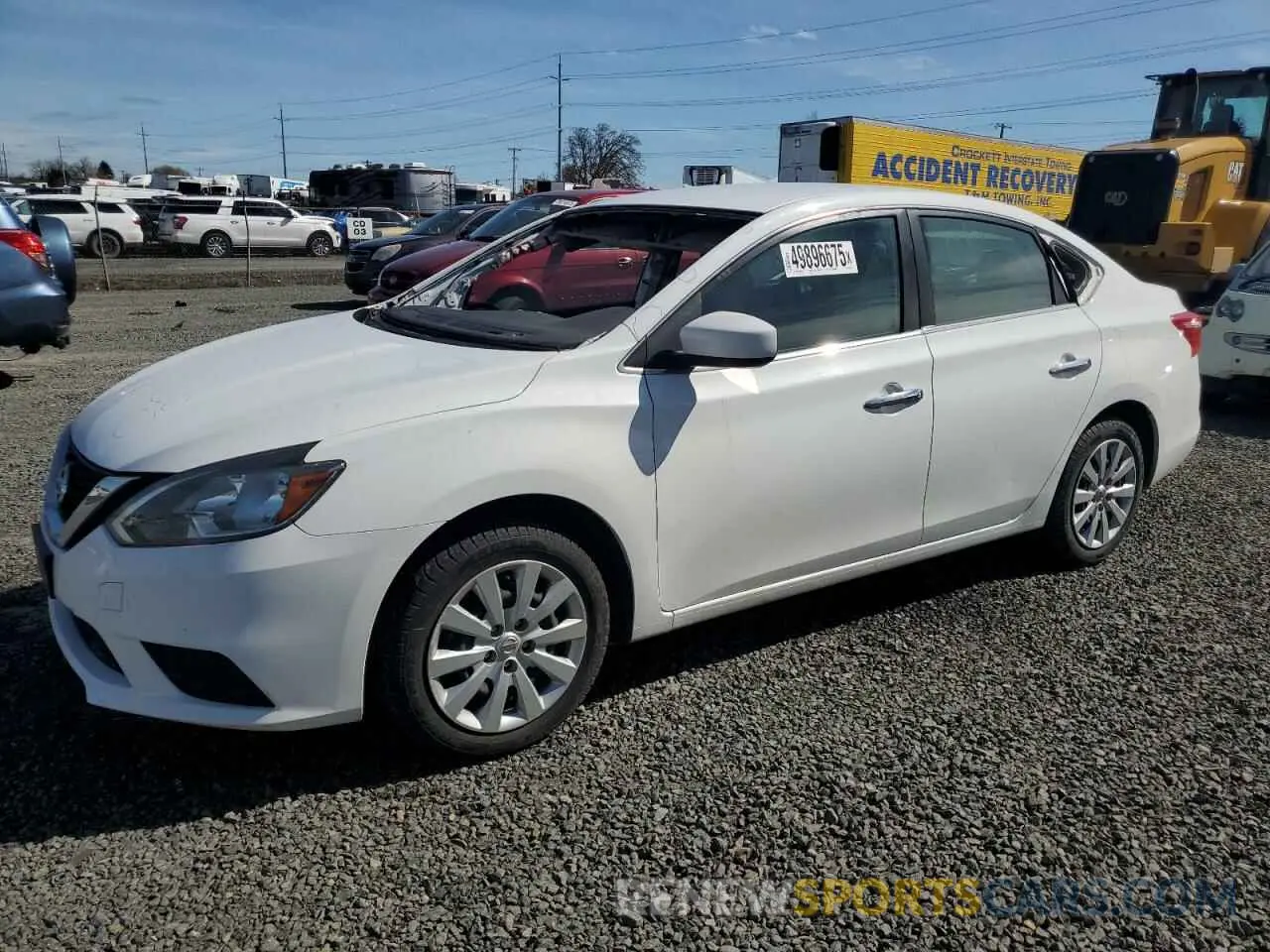 1 Photograph of a damaged car 3N1AB7AP3KY363732 NISSAN SENTRA 2019