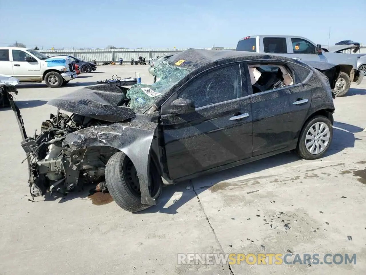 1 Photograph of a damaged car 3N1AB7AP3KY380353 NISSAN SENTRA 2019