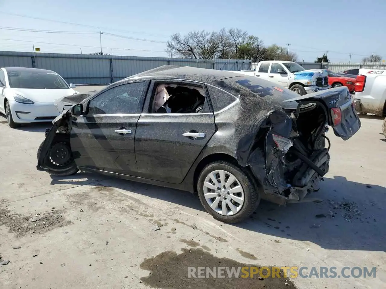 2 Photograph of a damaged car 3N1AB7AP3KY380353 NISSAN SENTRA 2019
