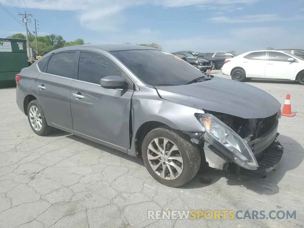 4 Photograph of a damaged car 3N1AB7AP3KY396665 NISSAN SENTRA 2019