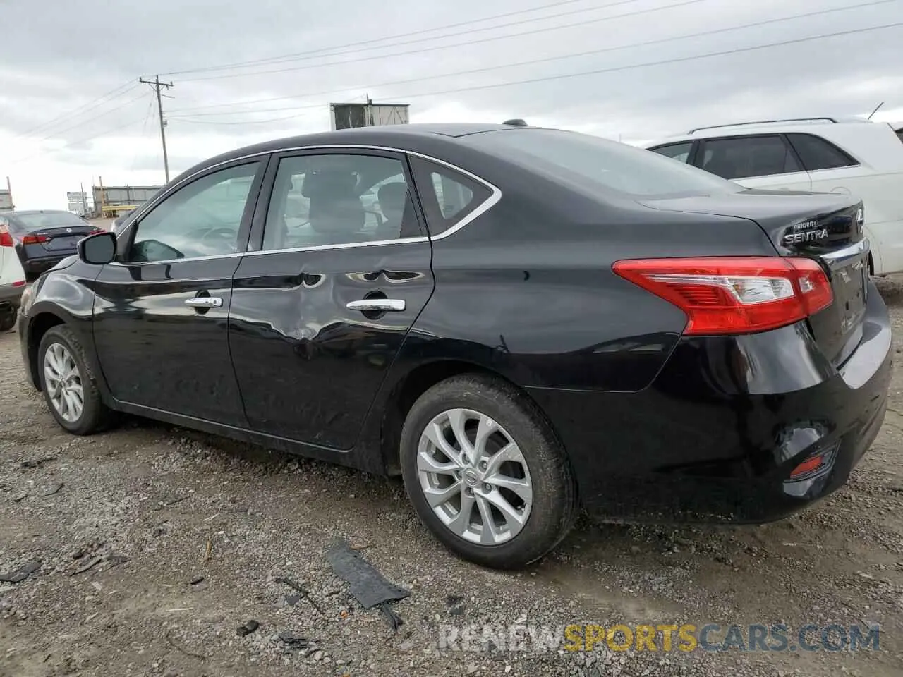 2 Photograph of a damaged car 3N1AB7AP4KL605618 NISSAN SENTRA 2019