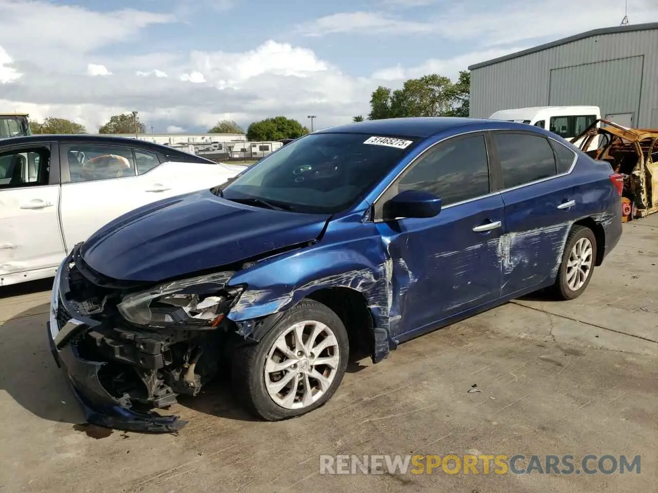 1 Photograph of a damaged car 3N1AB7AP4KY211037 NISSAN SENTRA 2019