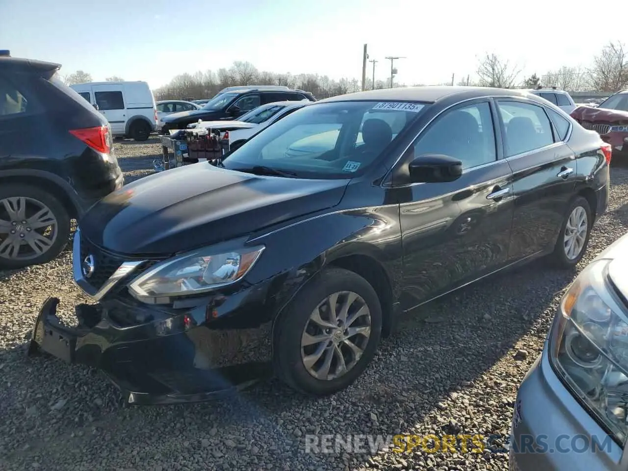 1 Photograph of a damaged car 3N1AB7AP4KY223592 NISSAN SENTRA 2019