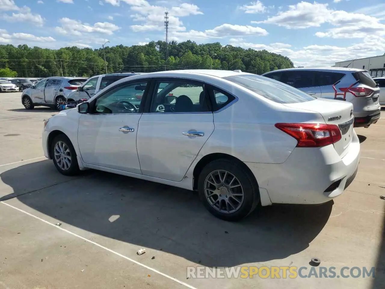 2 Photograph of a damaged car 3N1AB7AP4KY262070 NISSAN SENTRA 2019
