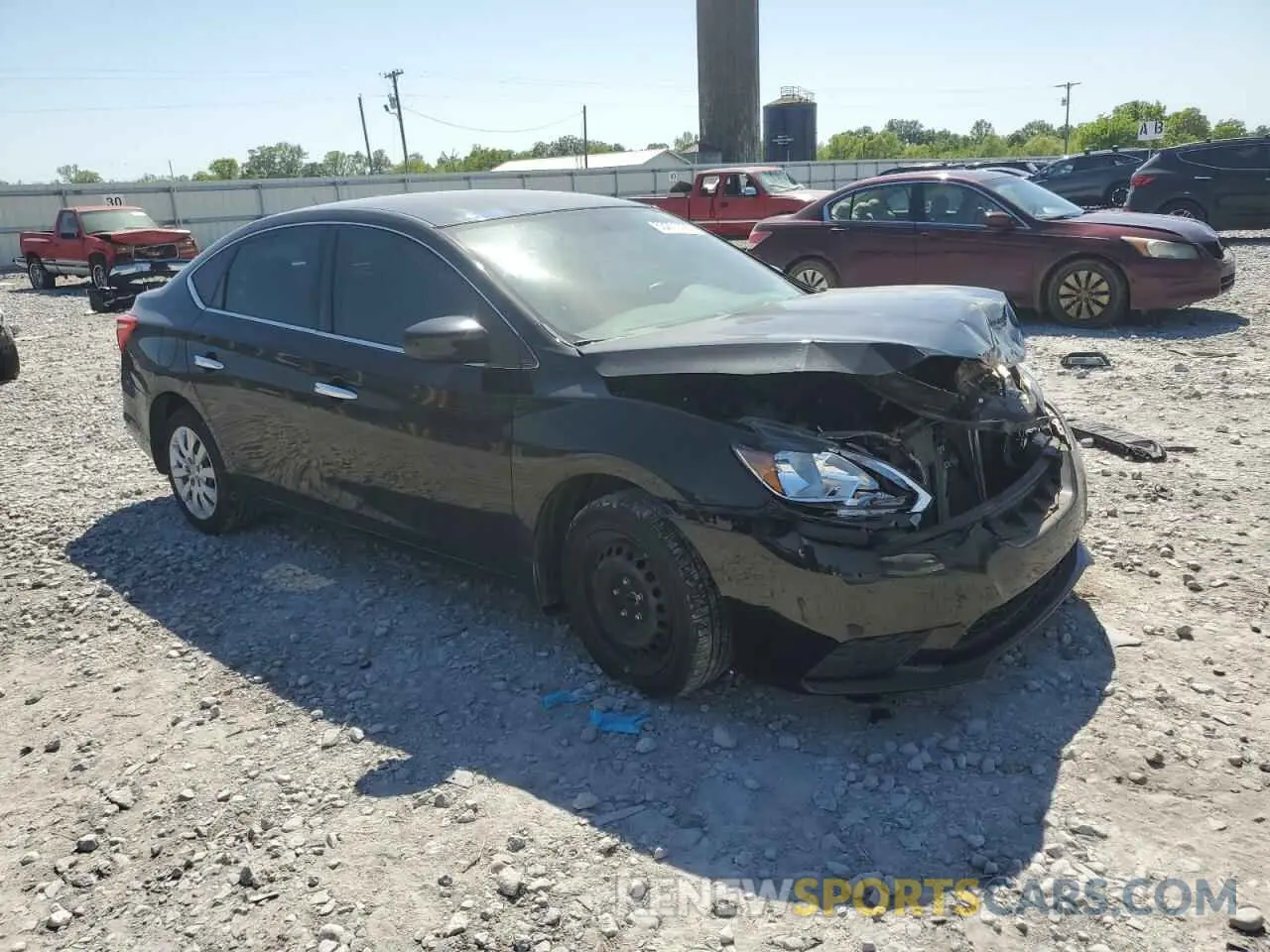 4 Photograph of a damaged car 3N1AB7AP4KY274574 NISSAN SENTRA 2019