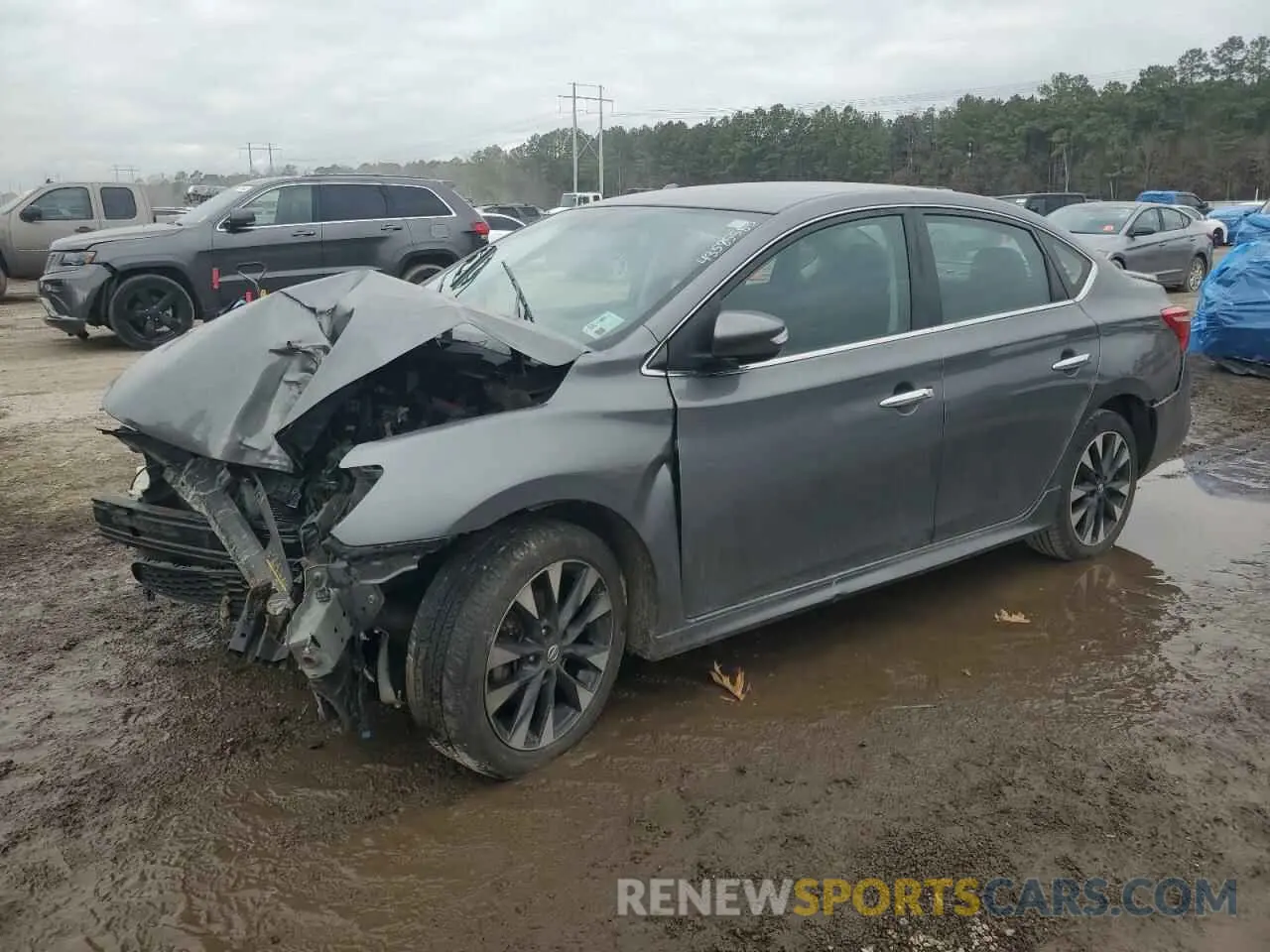 1 Photograph of a damaged car 3N1AB7AP4KY305418 NISSAN SENTRA 2019