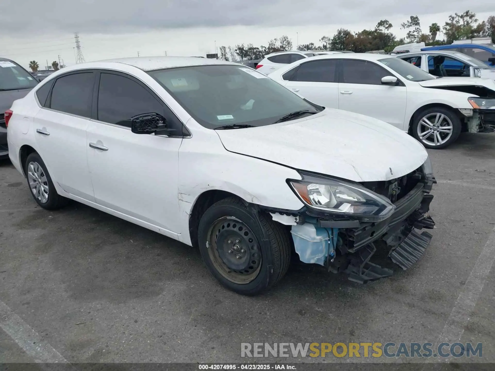 1 Photograph of a damaged car 3N1AB7AP4KY345191 NISSAN SENTRA 2019