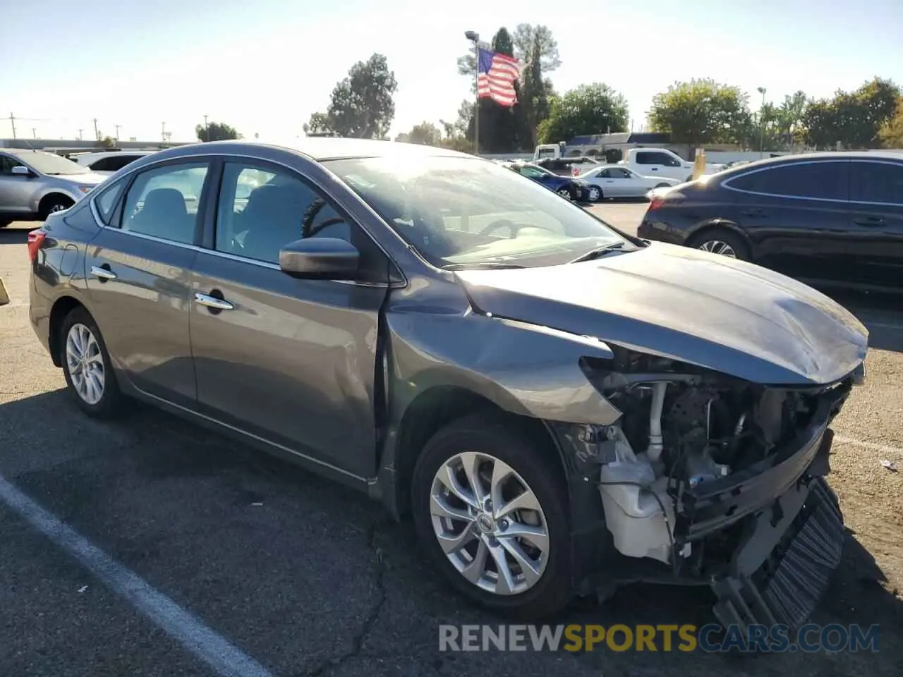 4 Photograph of a damaged car 3N1AB7AP4KY404885 NISSAN SENTRA 2019