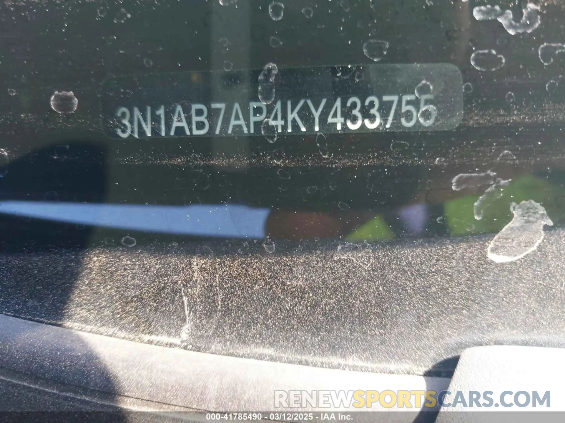 9 Фотография поврежденного автомобиля 3N1AB7AP4KY433755 NISSAN SENTRA 2019