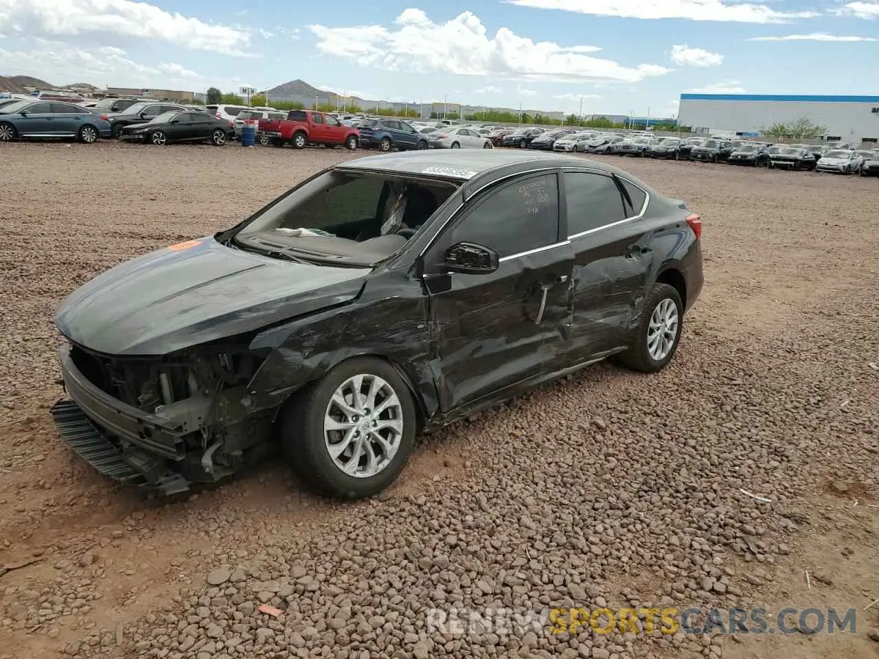 1 Photograph of a damaged car 3N1AB7AP4KY453486 NISSAN SENTRA 2019