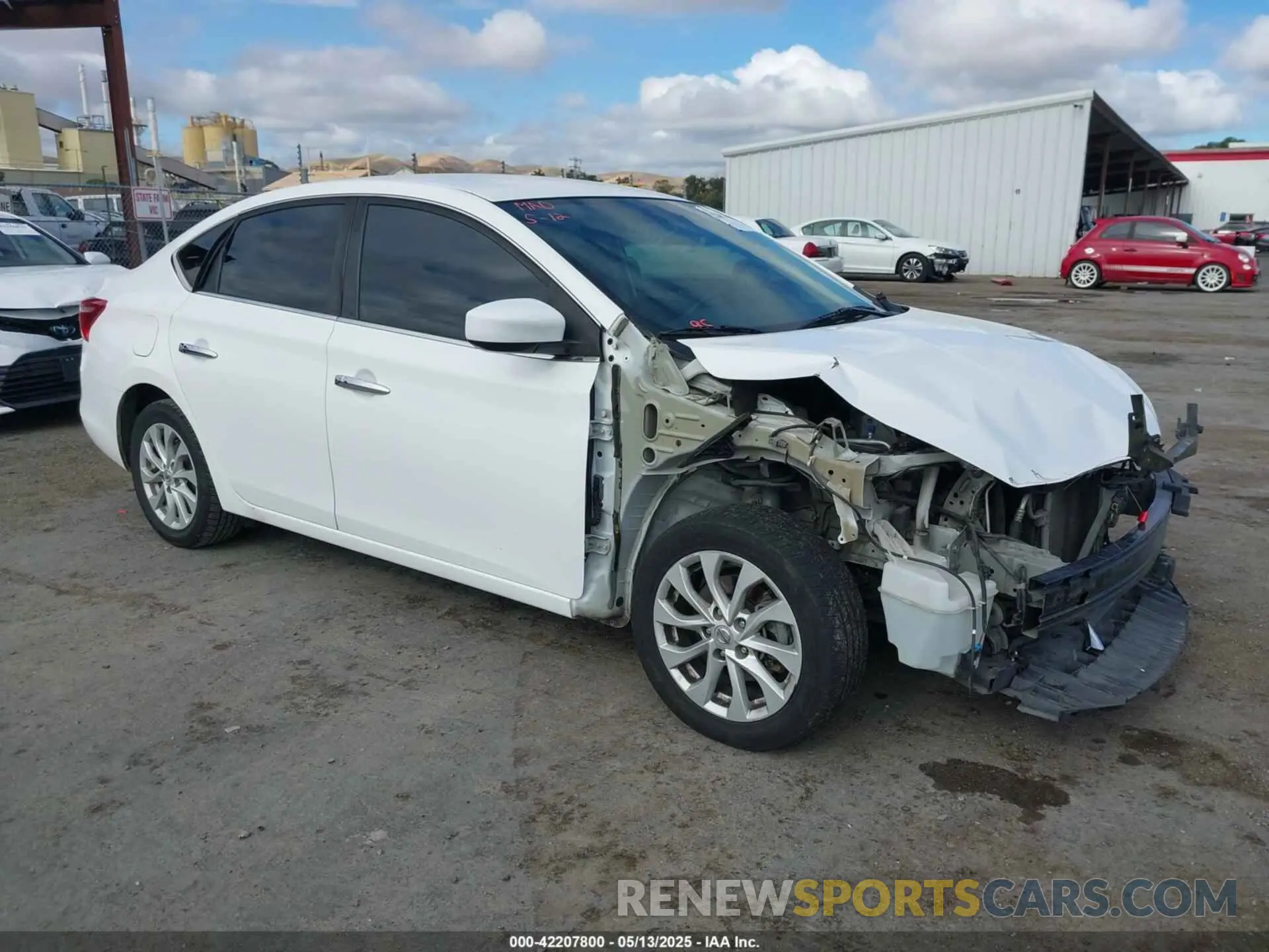 1 Photograph of a damaged car 3N1AB7AP5KL612870 NISSAN SENTRA 2019