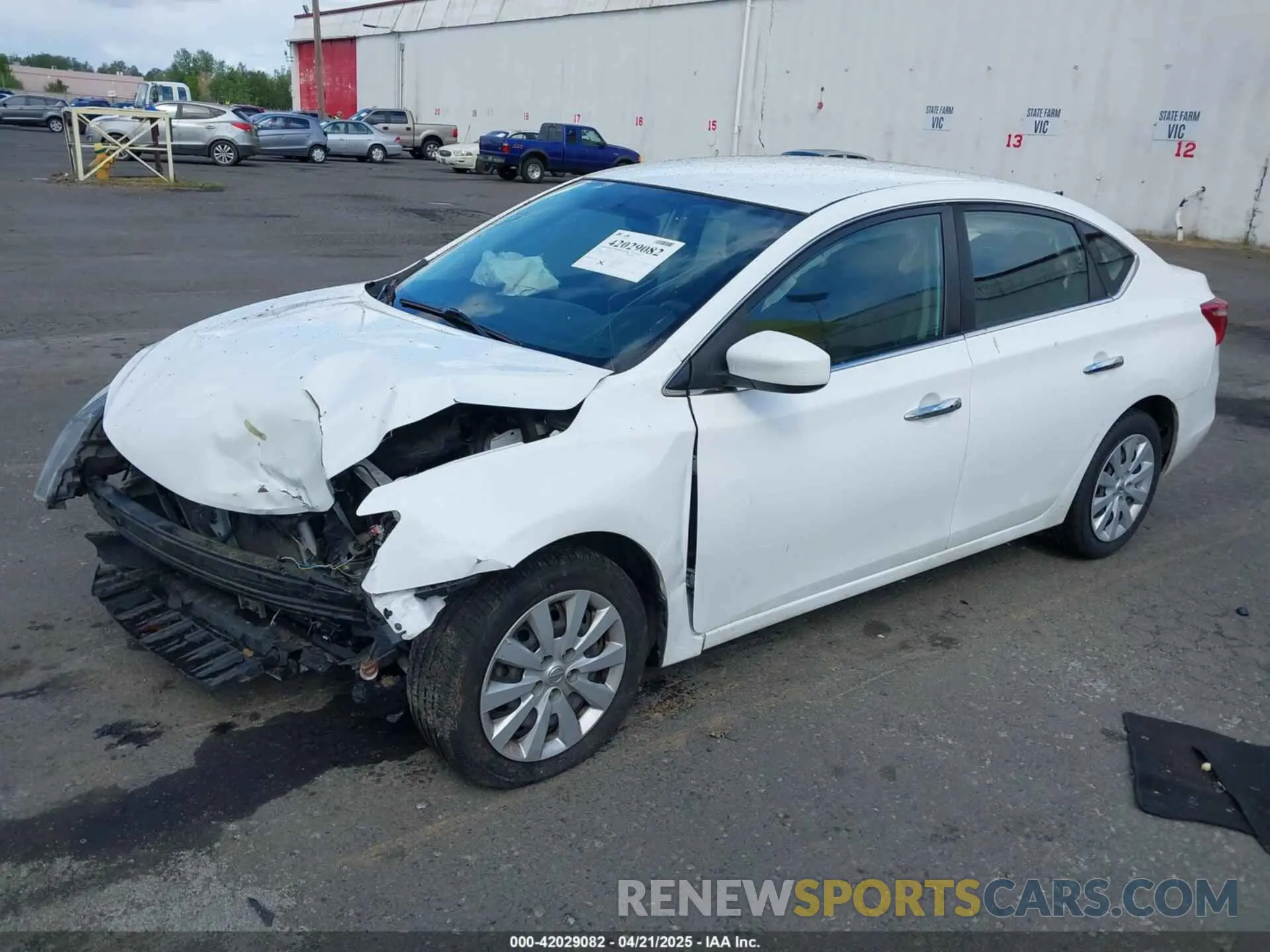 2 Photograph of a damaged car 3N1AB7AP5KY227991 NISSAN SENTRA 2019