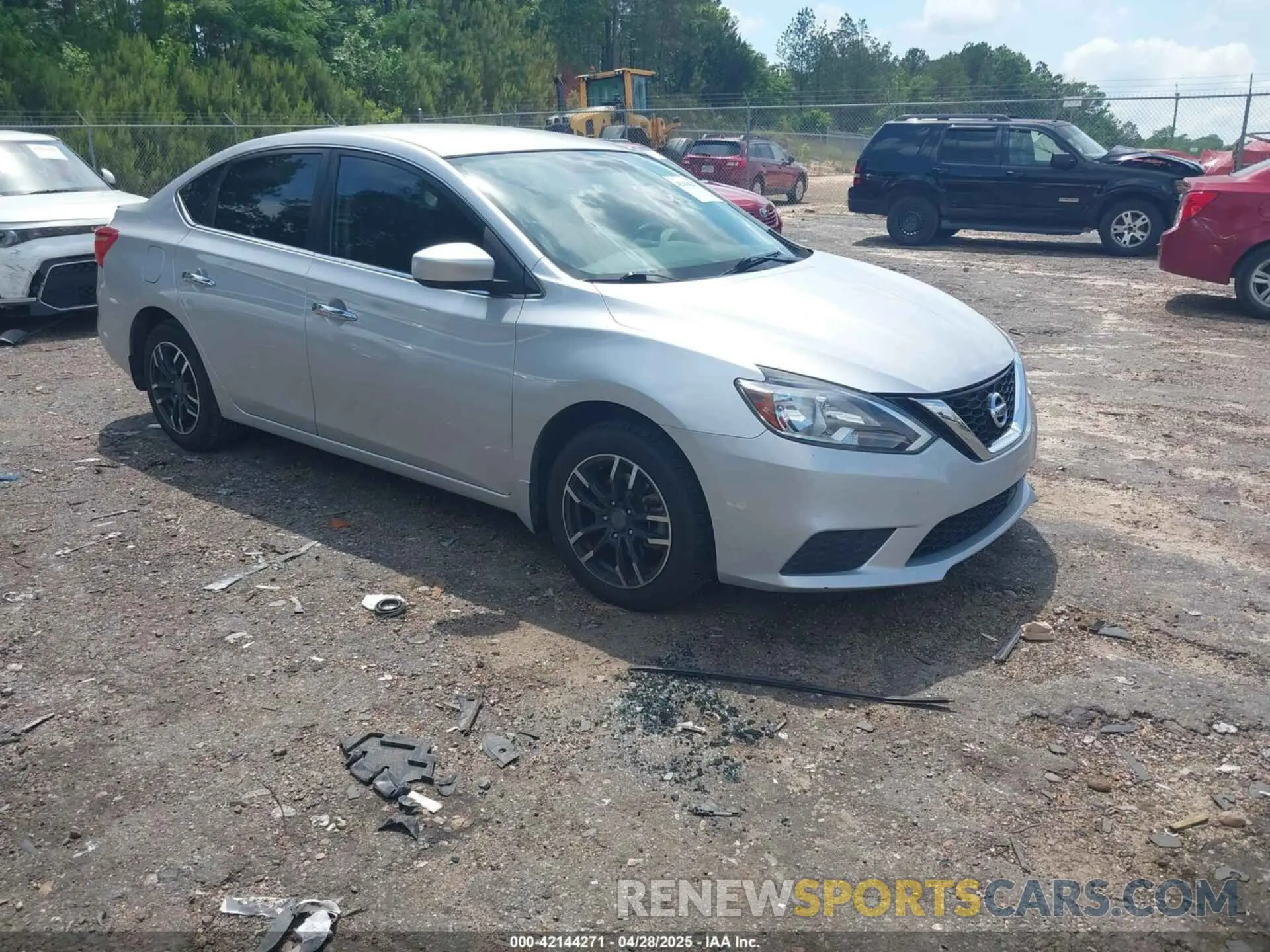 1 Photograph of a damaged car 3N1AB7AP5KY240322 NISSAN SENTRA 2019