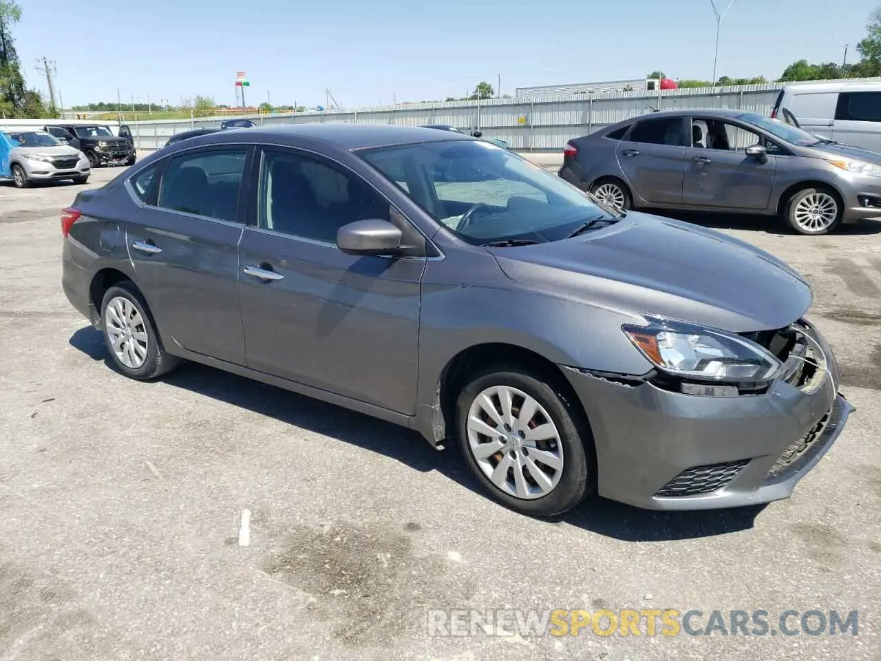 4 Фотография поврежденного автомобиля 3N1AB7AP5KY265043 NISSAN SENTRA 2019