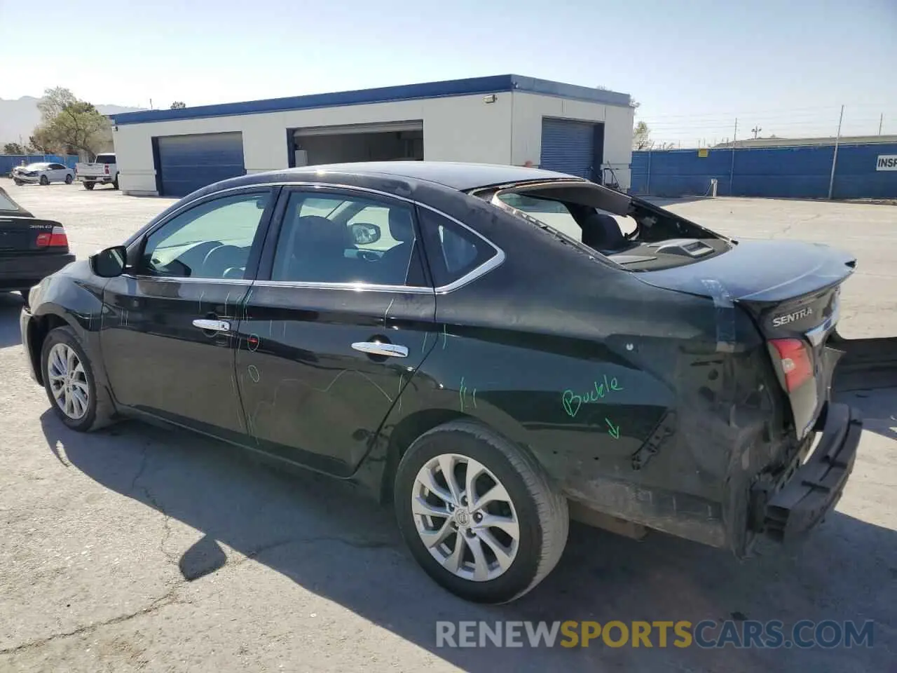 2 Photograph of a damaged car 3N1AB7AP5KY273644 NISSAN SENTRA 2019